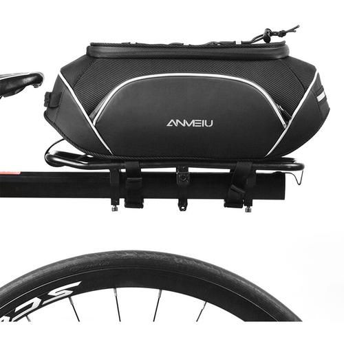 Anmeilu - Fahrrad-Rucksitztasche, Fahrrad-Rucksitztasche Fahrrad-Seitentasche Gepacktragertasche