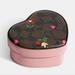 Coach Accessories | Coach Heart Trinket Box With Heart Petal Print | Color: Brown/Pink | Size: 4 1/2" X 4" X 2"