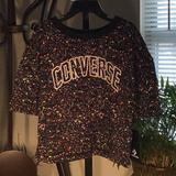 Converse Shirts & Tops | Converse Nwt Authentic Little Girl’s Black Cotton Short Sleeves T-Shirt | Color: Black | Size: Size 6x