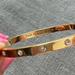 Kate Spade Jewelry | Kate Spade 18k Gold Plated Bangle Bracelet. | Color: Gold/White | Size: Os
