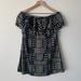 Madewell Dresses | Madewell Off-Shoulder Aztec Print Dress | Color: Black/Tan | Size: M