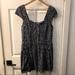 Free People Dresses | Free People Toile Patterned Cap Sleeve Mini Dress | Color: Blue/Gray | Size: M