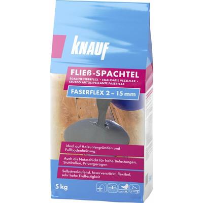 Fließspachtel Faserflex grau, 5 kg, für Innen und Außen Ausgleichsmassen - Knauf