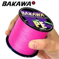 BAKAWA-Ligne de pêche lisse multi-messieurs à 4 brins fil tressé japonais 300 PE accessoires