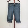 Levi's Pants & Jumpsuits | Levi's 515 Cuffed Stretch Denim Capris | Color: Blue | Size: 10