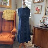 Ralph Lauren Dresses | 1980’s Ralph Lauren Silk Polka Dot Dress | Color: Blue/Cream/White | Size: 6p