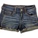 American Eagle Outfitters Shorts | American Eagle Outfitters Aeo Shortie Denim Shorts Size 2 Super Stretch Women | Color: Blue | Size: 2