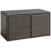 Calorful 88 Gallon Garden Patio Rattan Storage Container Box Metal/Wicker/Rattan | 25.5 H x 45 W x 23.5 D in | Wayfair HW-SA-62862BN