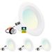 Sunperian 4" Selectable CCT Remodel IC LED Retrofit Recessed Lighting Kit in White | 3.11 H x 5.1 W in | Wayfair SP34200-4PC