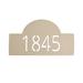 Montague Metal Products Inc. 1-Line Wall Address Plaque Metal in Brown | 9.5 H x 15.75 W x 0.078 D in | Wayfair LCS-0201-W-TE