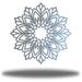 Lark Manor™ Hogge Geometric Flower Metal in Gray | 24 H x 24 W x 0.06 D in | Wayfair 46072084A8264C92A30CFB4018CEC579