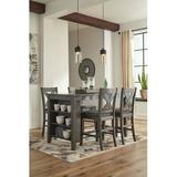 Signature Design by Ashley Caitbrook Counter Height Dining Table & 4 Barstools Wood/Upholstered in Brown/Gray | 36 H x 60 W x 30 D in | Wayfair