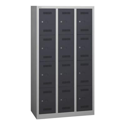 Bisley Schließfachschrank »MonoBloc™« 3x 30 cm Abteile mit je 4 Fächern grau, 90x170x50 cm Image