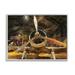 Stupell Industries Abstract Jet Plane Propeller Aircraft Hanger Scene by Daniel Sproul - Painting Wood in Brown | 24 H x 30 W x 1.5 D in | Wayfair