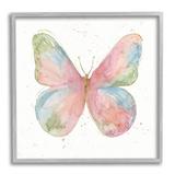 Stupell Industries Children's Spring Butterfly Abstract Watercolor Pattern Wings by Nan - Graphic Art Canvas in Pink | Wayfair ak-276_gff_17x17