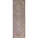 Vintage Geometric Tabriz Persian Runner Rug Hand-knotted Wool Carpet - 2'5" x 9'0"