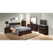 Louis Philippe King Wood Panel Bed