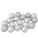 18ct Silver Splendor Shatterproof 4-Finish Christmas Ornaments 1.25"