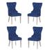 Wingback Dining Chair (Set of 4) - 39.4"H (SH 19") x 21"W x 26.4"D