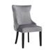 Stonefort Chair With Wood Legs - 39.4"H (SH 19") x 22"W x 26.4"D