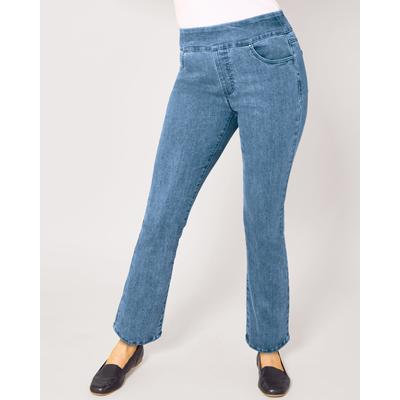 Blair DenimEase™ Flat-Waist Bootcut Jeans - Denim - 14 - Misses