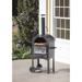 Arlmont & Co. 61.42" H Steel Charcoal Outdoor Chiminea Steel in Black/Gray | 61.42 H x 19.68 W x 25.39 D in | Wayfair