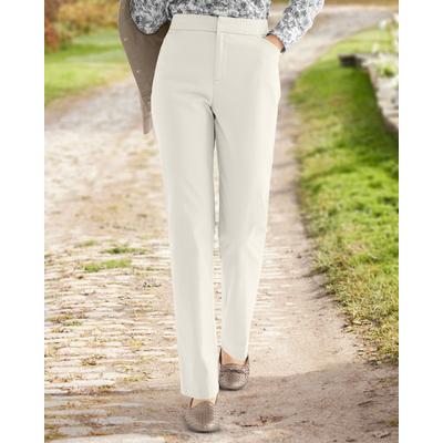 Appleseeds Women's Dennisport Comfort-Waist Chinos - Grey - 18 - Misses