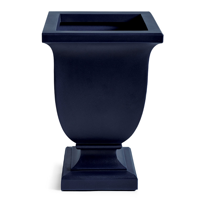 Augusta Easy-Care Pedestal Planter - Indigo, 20"H/Indigo - Grandin Road