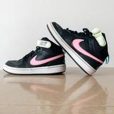 Nike Shoes | Nike Court Borough Mid 2 Gs 'Black Pink Blue Fury'” | Color: Black/Pink | Size: 4.5bb