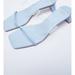 Zara Shoes | Brand New!! Zara High Heeled Vinyl Sandals | Color: Blue | Size: 7.5