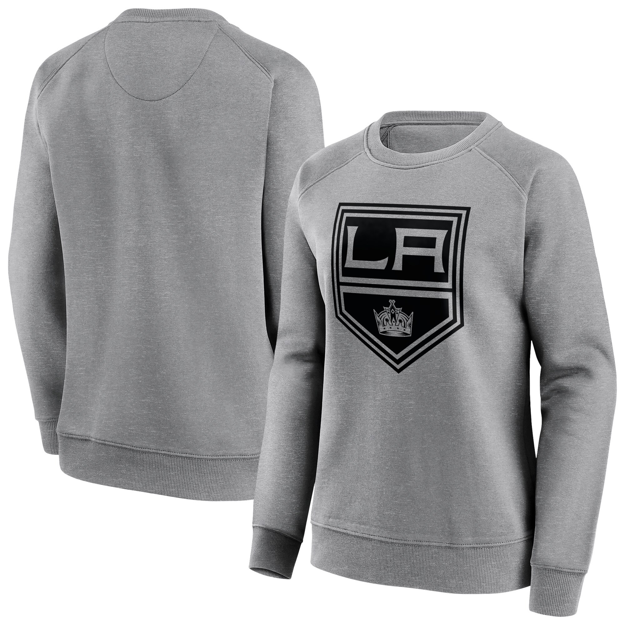 "Los Angeles Kings Fanatics Branded Iconic Mono Logo Graphic Crew Sweatshirt - Sportgrau - Damen" Image