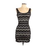 Soprano Casual Dress - Bodycon: Black Chevron Dresses - Women's Size X-Small