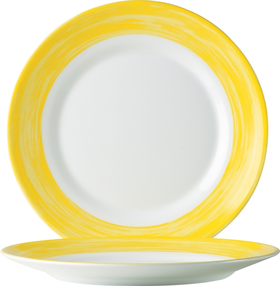 ARCOROC Brush Yellow Dessertteller 19,5cm * 6er Image