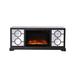 Red Barrel Studio® Solid Wood TV Stand for TVs up to 60" w/ Electric Fireplace Included Wood in White | Wayfair CD42EFE414EE45F79922F548D2522573