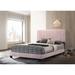 Lodi Velvet Upholstered Channel Tufted King Panel Bed