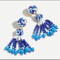 J. Crew Jewelry | J. Crew Blue/White Beaded Earrings | Color: Blue/White | Size: Os