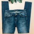 Michael Kors Jeans | Michael Kors Indigo Blue Wash Skinny Denim Jeans Sz 4 | Color: Blue/Gold | Size: 4