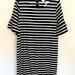 J. Crew Dresses | J. Crew Black And White Stripe Cotton Bell Sleeve Dress Size M | Color: Black/White | Size: M