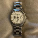 Michael Kors Accessories | Michael Kors - Womens Silver Watch W/ White Face | Color: Silver | Size: Os