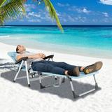 Arlmont & Co. Dessence 53" Long Reclining Single Chaise Metal | 37.5 H x 23 W x 53 D in | Outdoor Furniture | Wayfair