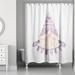 The Holiday Aisle® Easter Gnome Shower Curtain Polyester in Blue/Gray | 74 H x 71 W in | Wayfair 76DBF0911A1F4960A2E1974591EEDE10