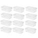 Sterilite Plastic Stacking FlipTop Latching Storage Box Container, Clear 12 Pack