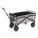 Seina 150lb Capacity Collapsible Steel Outdoor Utility Wagon Cart, Gray/Black - 14.52