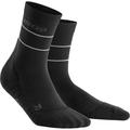 CEP Damen Reflective Mid Cut Socks, Größe III in Schwarz