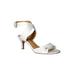 Wide Width Women's Soncino Sandals by J. Renee® in White (Size 8 W)