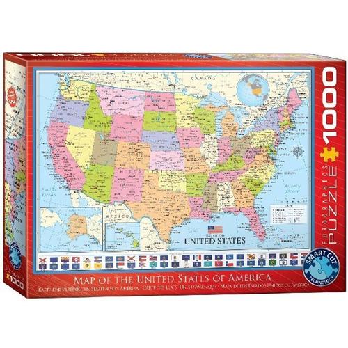 Karte Der Vereinigten Staaten Von Amerika (Puzzle)
