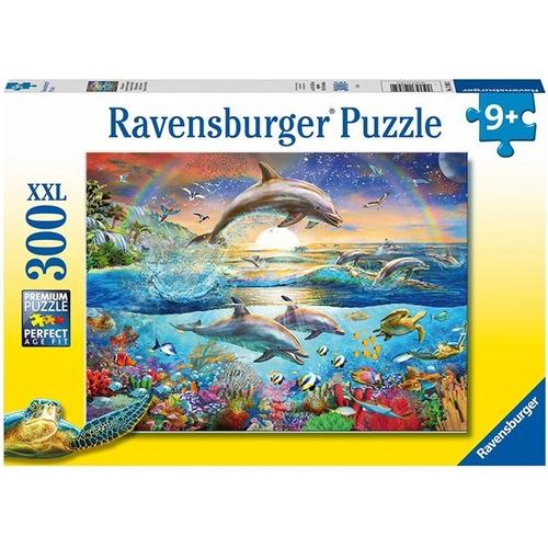 Ravensburger Kinderpuzzle - 12895 Delfinparadies - Unterwasserwelt-Puzzle Für Kinder Ab 9 Jahren, Mit 300 Teilen Im Xxl-Format