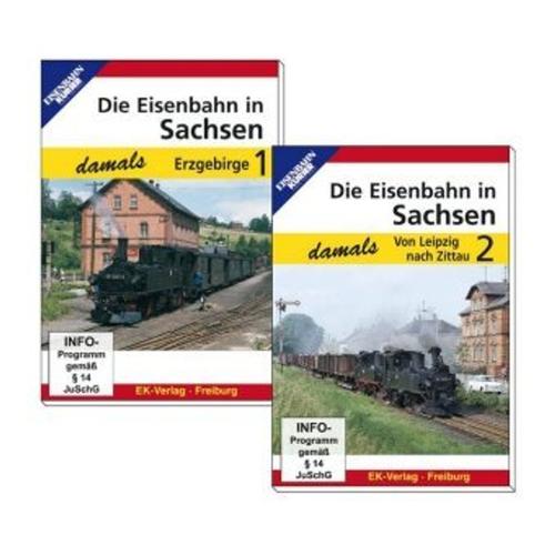 Die Eisenbahn In Sachsen Damals - Teil 1 Und Teil 2 Im Paket, 2 Dvd-Video (DVD)