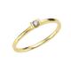 Orolino Ring 750/- Gold Brillant Weiß Glänzend 0,07Ct. (Größe: 056 (17,8))