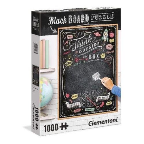 Black Board Puzzle Think Outside The Box (Puzzle)